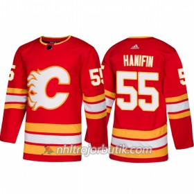 Män Ishockey Calgary Flames Tröja Noah Hanifin 55 Alternate Adidas 2018-19 Authentic